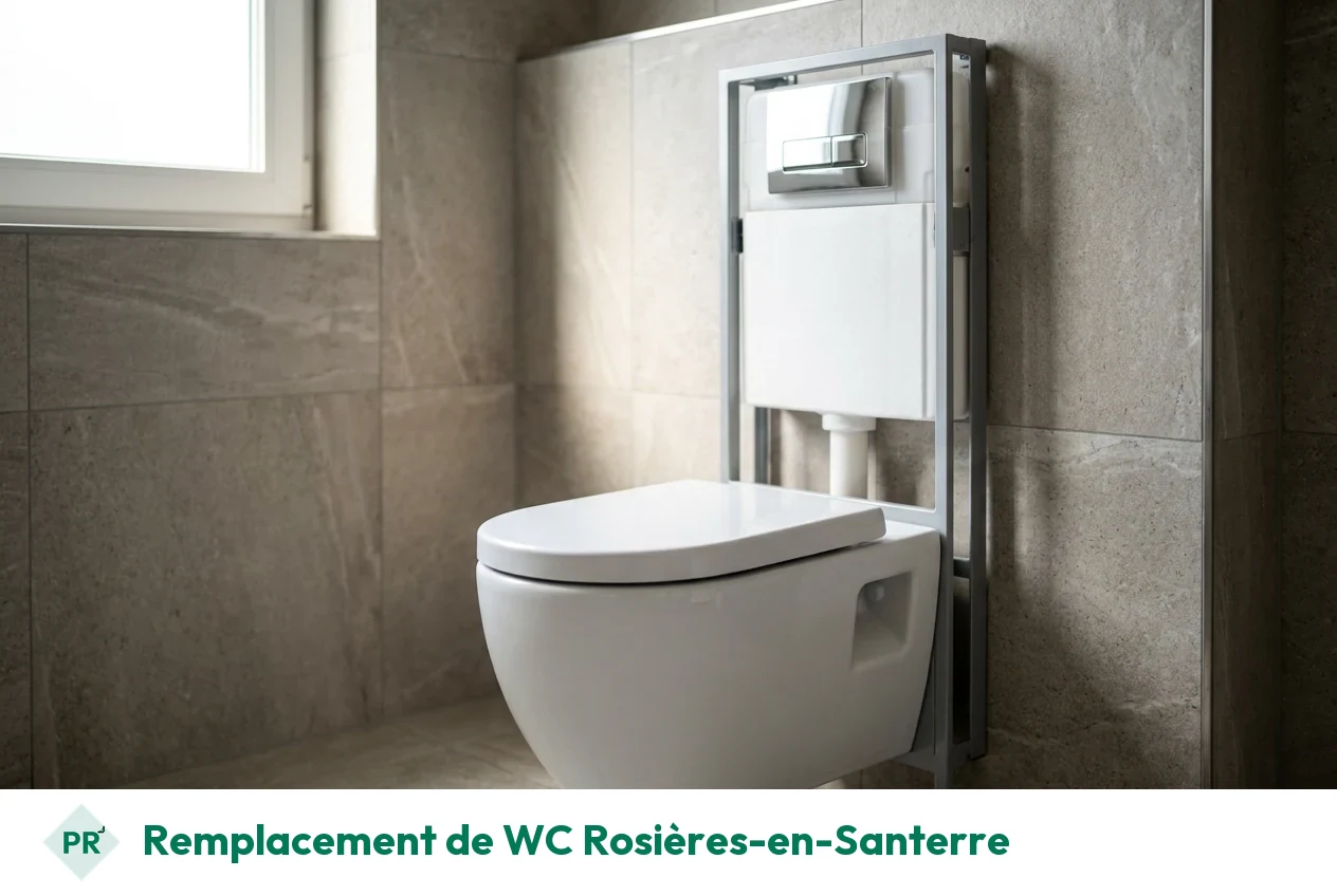 Remplacement de WC à Rosières-en-Santerre