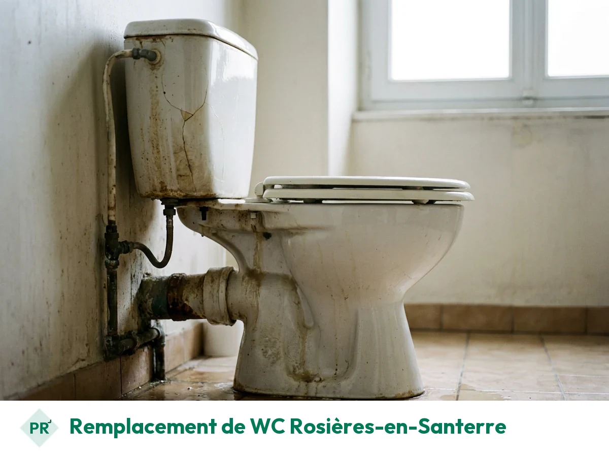 Remplacement de WC à Rosières-en-Santerre
