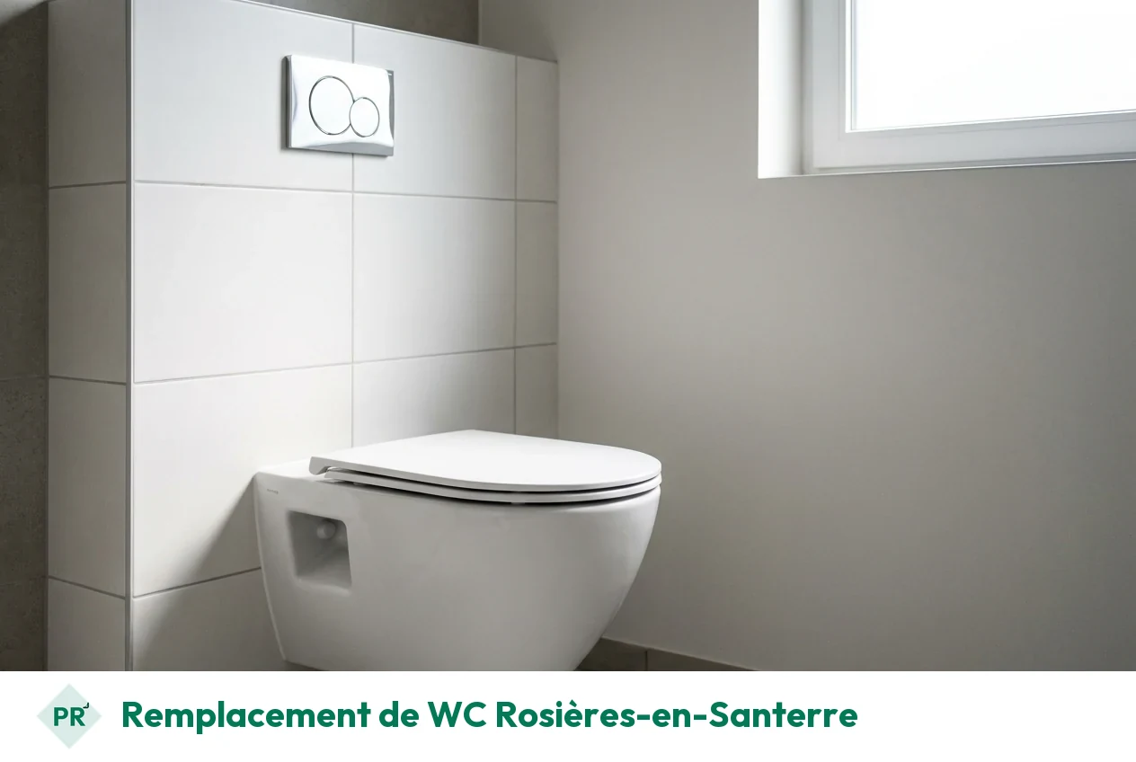 Remplacement de WC à Rosières-en-Santerre