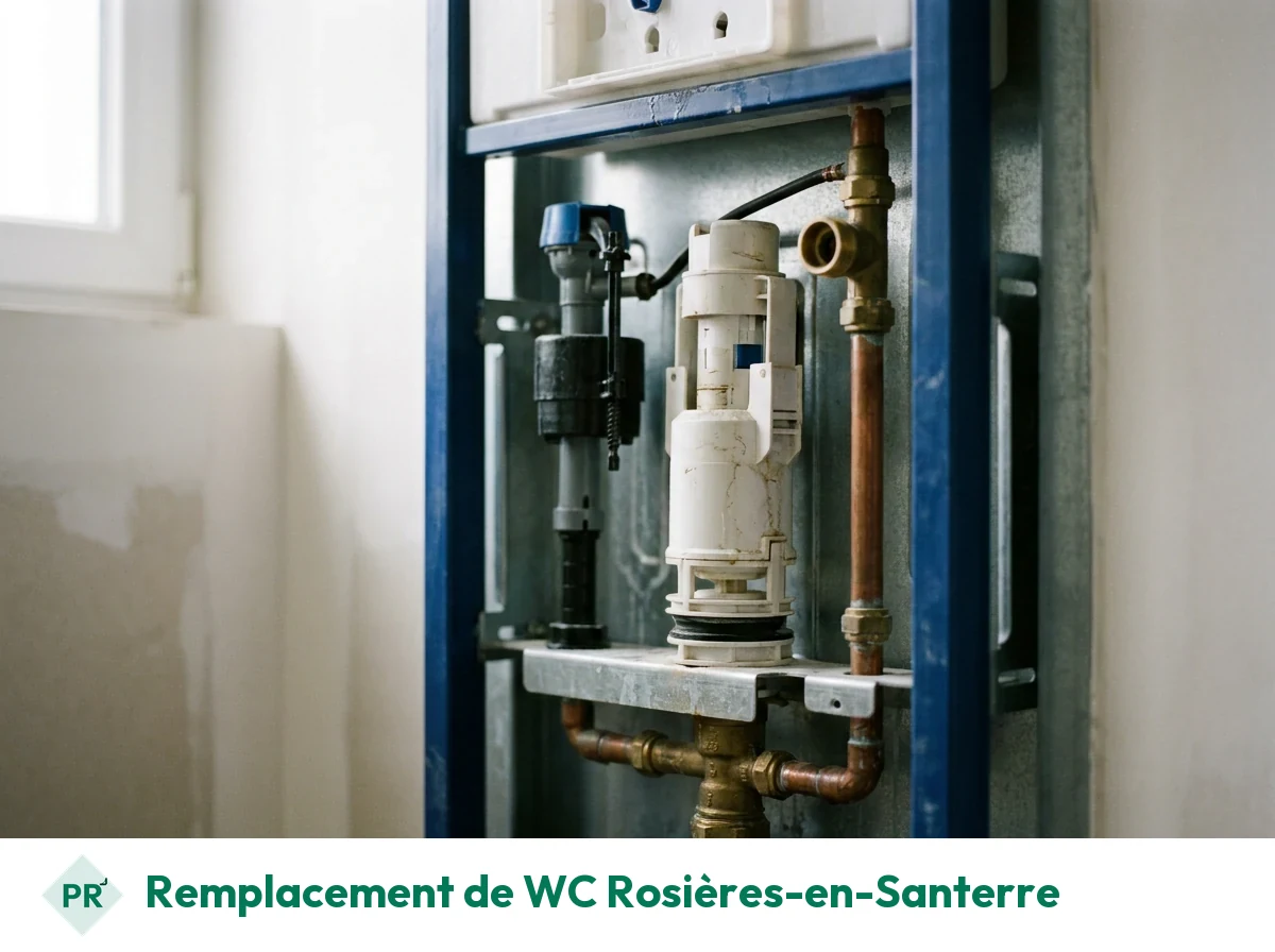 Remplacement de WC à Rosières-en-Santerre